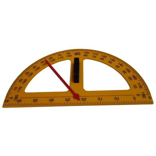 磁性塑膠量角器(黃色)